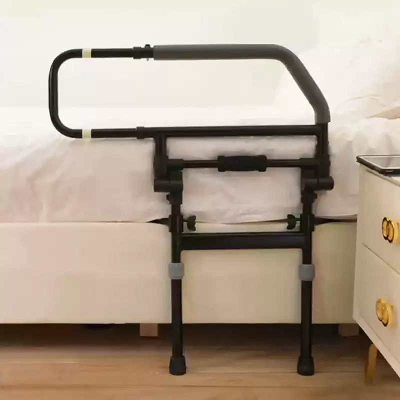 เตียงผู้สูงอายุแบบพับได้ Guardrail ปรับข้างเตียง Assist Handle Heavy-Duty Pregnancy Aid Riser Retractable พร้อม Night Light