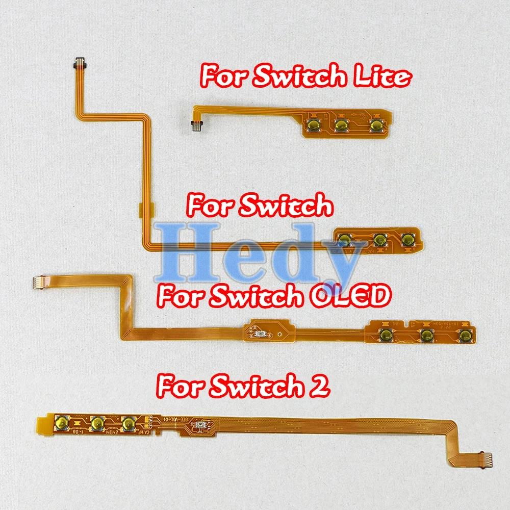 1PCS For Switch2 ON OFF Volume Button Control Mute Power Key Ribbon Flex Cable For Nintendo Switch Lite NS OLED Repair Part