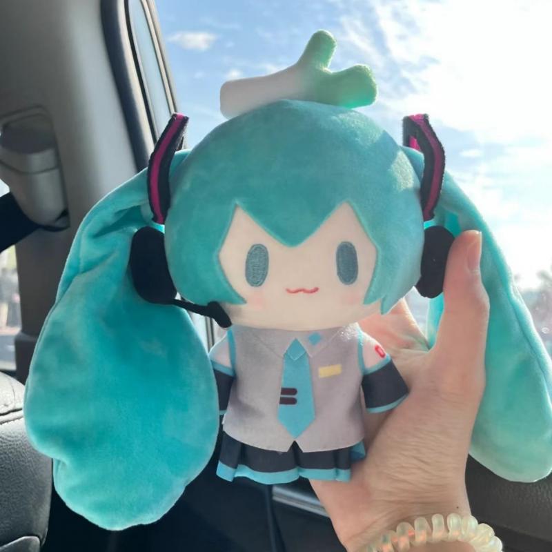 Muñeca de peluche suave de Hatsune Miku, almohada de anime adorable, decoración de habitación, regalo ideal para niños y niñas