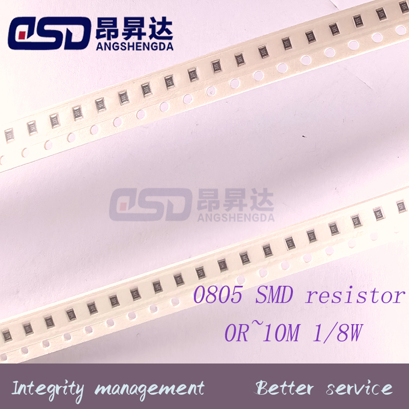 100 stks 1% 0805 SMD weerstand 0R ~ 10 M 1/8 W 0 0.1 1 10 100 150 220 330 ohm 1 K 2.2 K 4.7 K 10 K 100 K 1R 10R 100R 150R 220R 330R 1 M 10 M