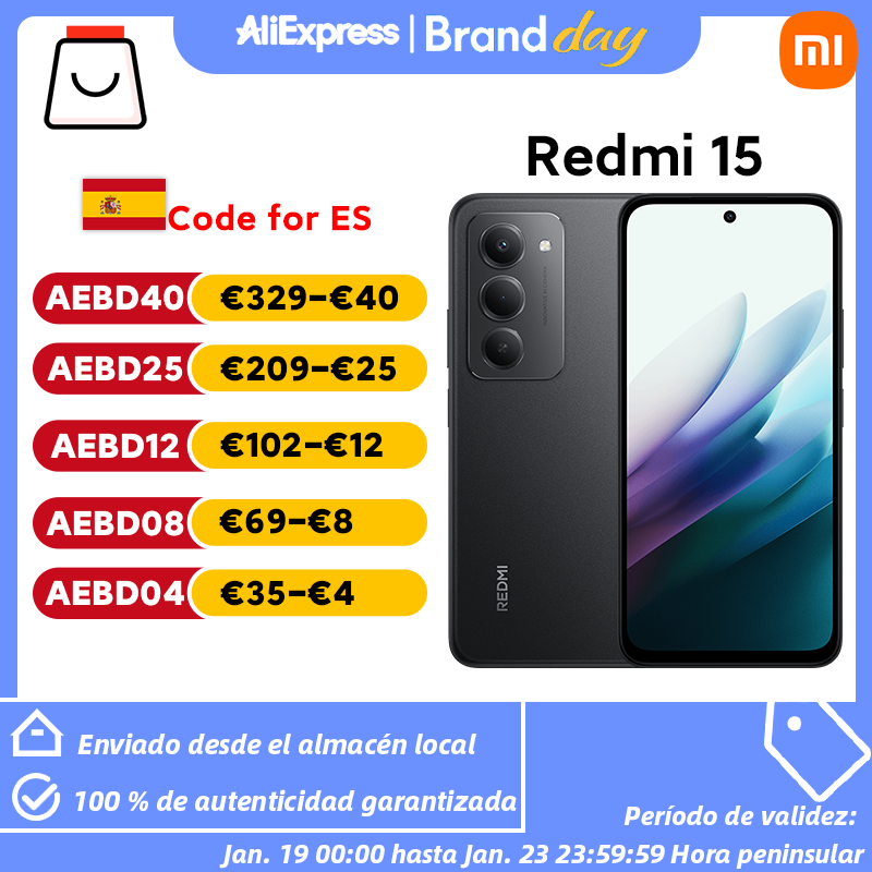 【Brand+】Redmi 15 Global Version Smartphone 6.9 cala 50MP aparat 7000mAh bateria 33W szybkie ładowanie IP64 Snapdragon ®   Platforma Mobilna 685