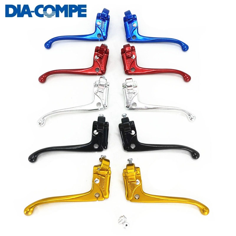Dia-Compe City Retro จักรยานเบรค22.2มม.เครื่องวัดเส้นผ่าศูนย์กลางอัลลอยด์ V เบรค Levers บานพับการติดตั้ง Quick Release clamp