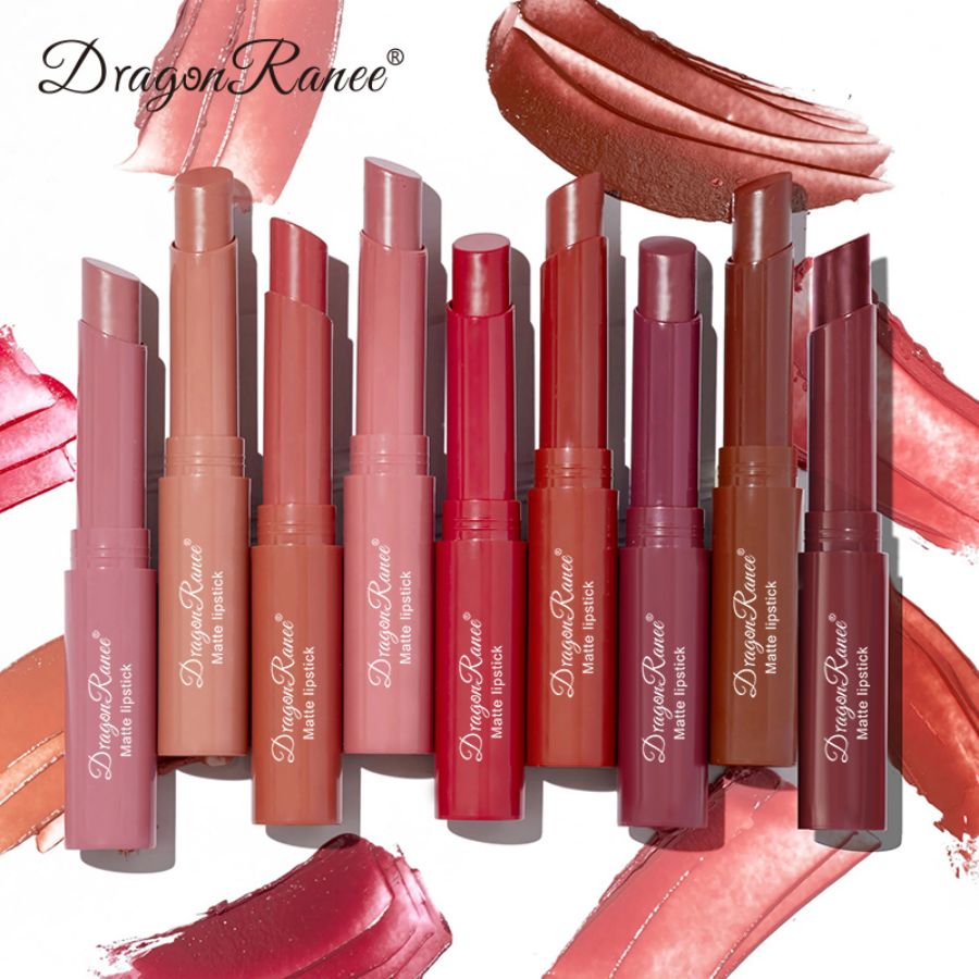 Lápiz labial mate, maquillaje europeo y americano, hidratante, no se decolora, resistente al agua