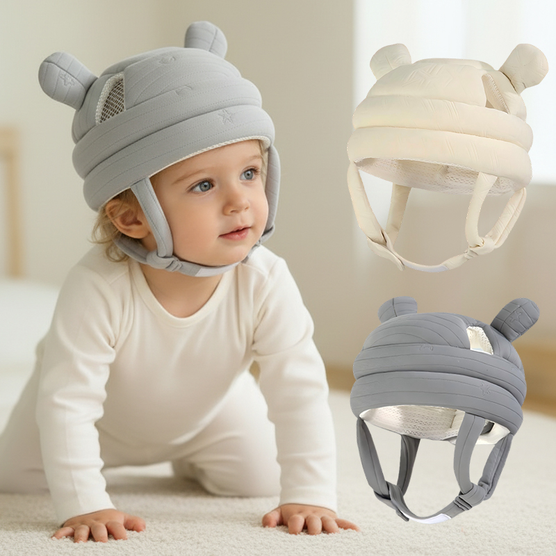 Gorro de Protección para Bebés que Caminan, Protección de Cabeza 360° y Anticaídas, Transpirable, Anticolisión, para Primeros Pasos