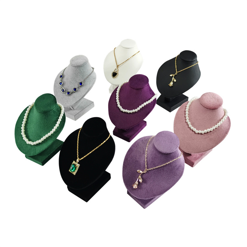 Mannequin Miniature collier pendentif présentoir tour de cou perles chaîne organisateur cou Portrait cou modèle support 5 couleurs