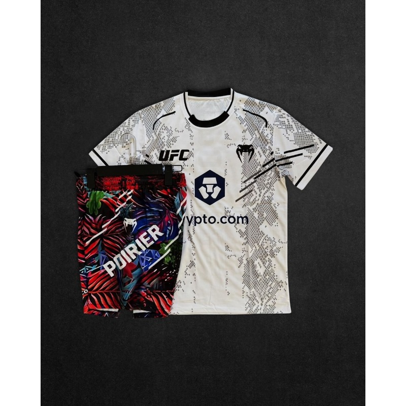 Conjunto de Jersey Transpirable para Hombre de la UFC, Dustin Poirier 2026, Camiseta de Combate de la UFC, Pantalones Cortos, Ropa Deportiva para Lucha, Correr, Absorbe el Sudor