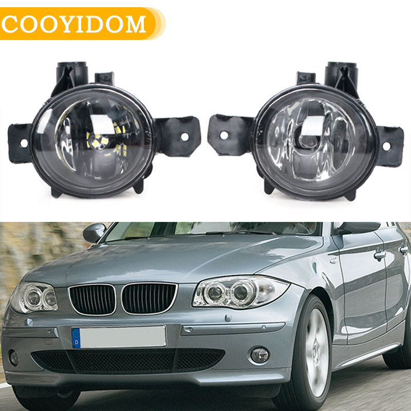 Samochodowe przednie światło przeciwmgielne LED z żarówkami do BMW serii 1 E82 E87 E88 X3 E83 X5 E70 63176924655 63176924656   Lampy montażowe do stylizacji samochodów