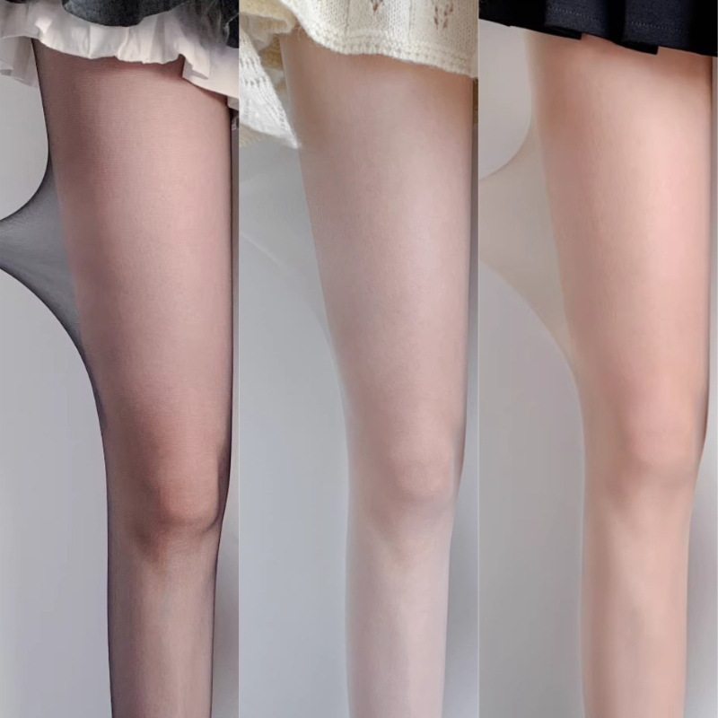 Одноразовые длинные носки JK Lolita, шелковые чулки, женские летние тонкие цветные прозрачные колготки, однотонные сексуальные облегающие чулки