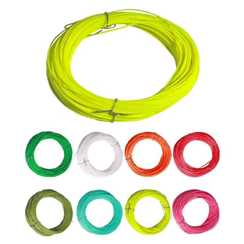 100ft, 1F-8F Weight Forward Floating Fly Fishing Line Fluo Front Welded Loop Fly Line, Fishing Goods, Pesca, Accessories