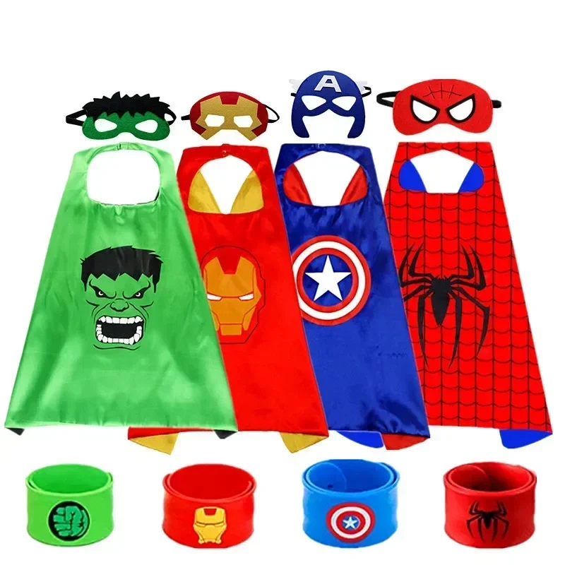 3-12Y dzieci superbohater Cosplay peleryny dzieci kreskówka bransoletka zabawki postacie filmowe kostium Halloween Christmas Party element ubioru prezent
