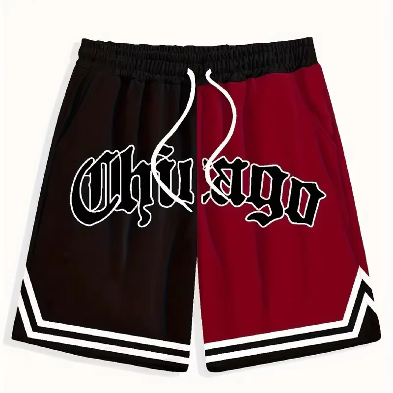 2026 Sommer Herren Chicago Shorts Kinder Mode Buchstaben Sportshorts Jungen Mädchen Lässige Strandshorts Erwachsene Fas Y2K