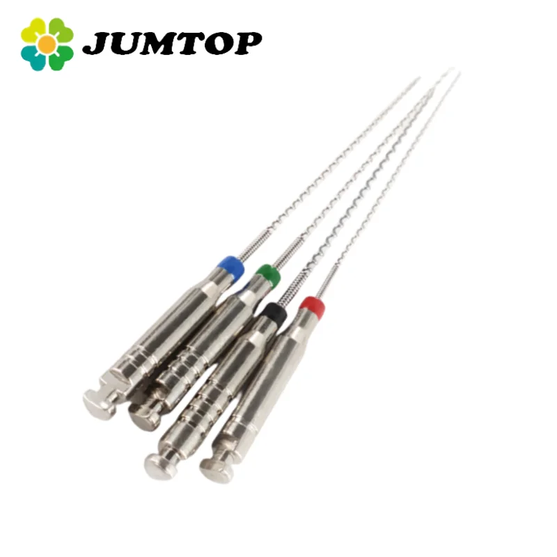 JUMTOP 4 Teile/schachtel Dental Rotary Paste Träger Spirale Füllstoff Lentulo Verschiedene Motor Füll Paste 21/25mm 25-40 #
