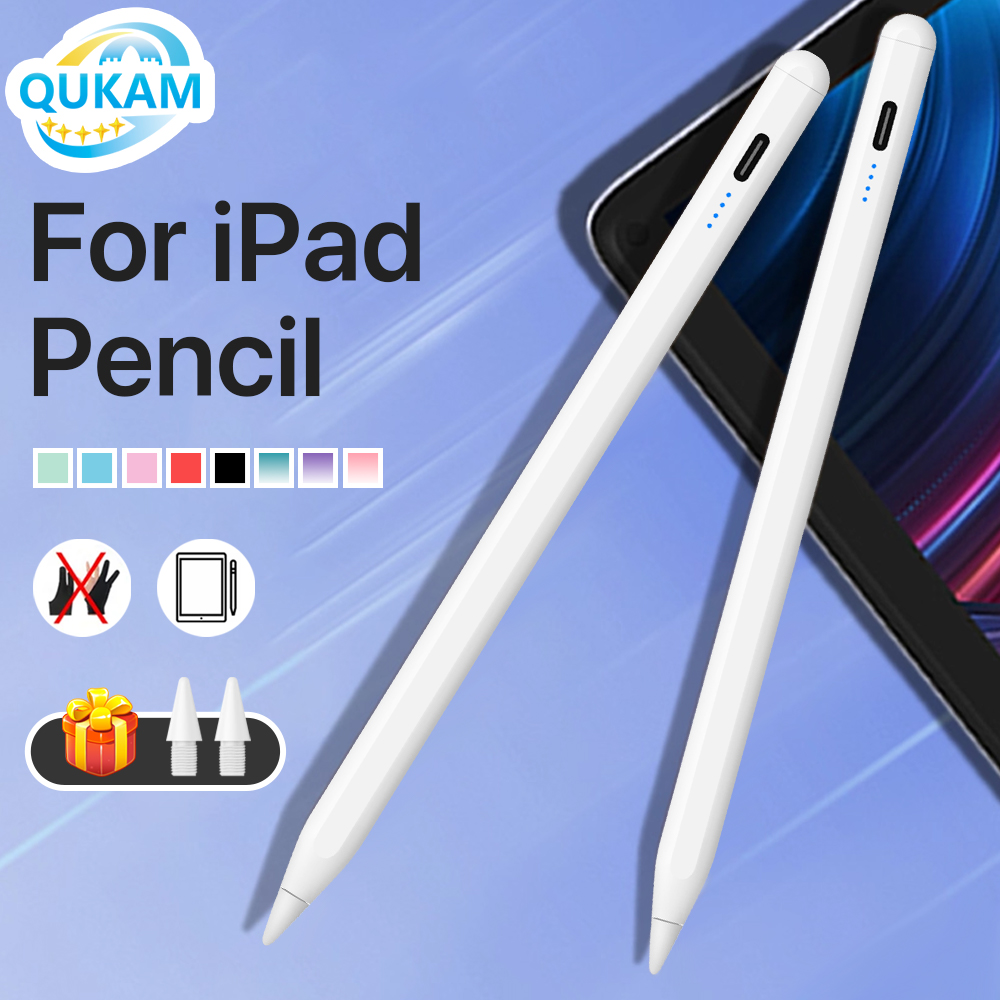 Lápiz Táctil para iPad 2025, Compatible con Apple Pencil para iPad A16 Air 11 5 4 Pro 11.ª 13 12.9 M4 M3 M2 Pencil 10.9 10.ª 9.ª Gen Mini 7 6