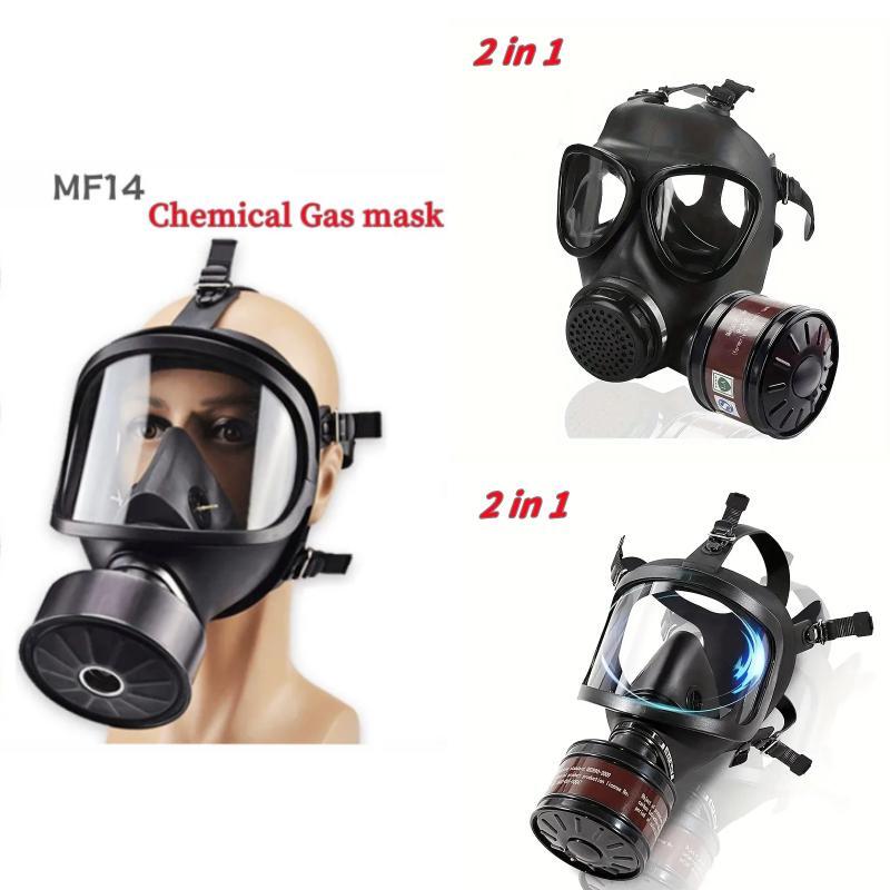Nouveau Respirateur MF14/87, masque à gaz complet avec filtre à charbon actif pour la Protection contre les vapeurs, les produits chimiques et la contamination nucléaire
