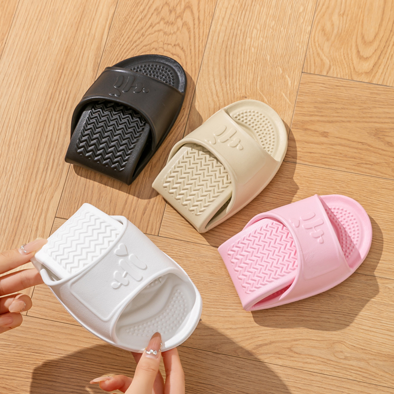 Zapatillas de viaje plegables para mujer, ligeras, pequeñas y fáciles de llevar, ducha para el hogar, antideslizantes, de secado rápido, transpirables, masaje Simple