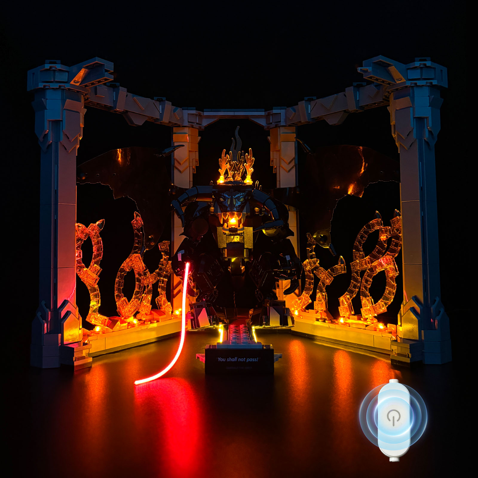 LYBMTWF Kit di illuminazione a LED compatibile con il modello Lego 10367 Balrogs Book Nook (NON includere i mattoni del modello)
