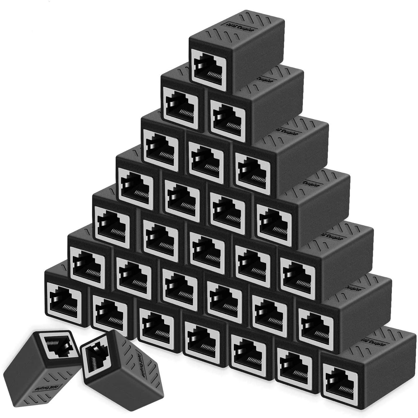 Kabel Ekstensi Ethernet, RJ45 Cat 5 Cat 6 Cat6a Coupler, Konektor Ekstensi - Coupler Ethernet Female ke Female