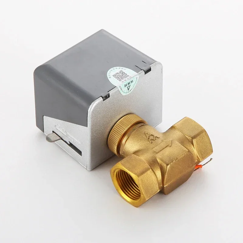 Brass Electric Ball Valve  Motorized Ball Valve Switch Type Two-way Valves Thickened Air Conditioning Fan Coil Return Valve706