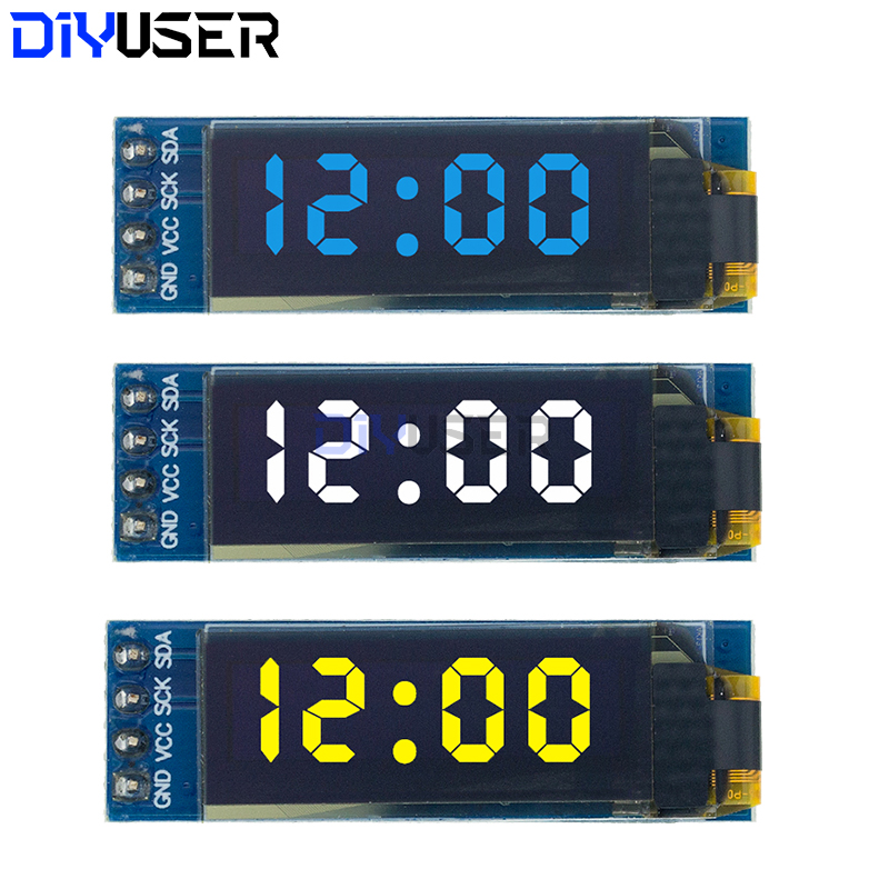 0.91 inch OLED Module White/Blue OLED 128X32 OLED LCD LED Display Module 0.91" IIC Communicate For ROHS Certification
