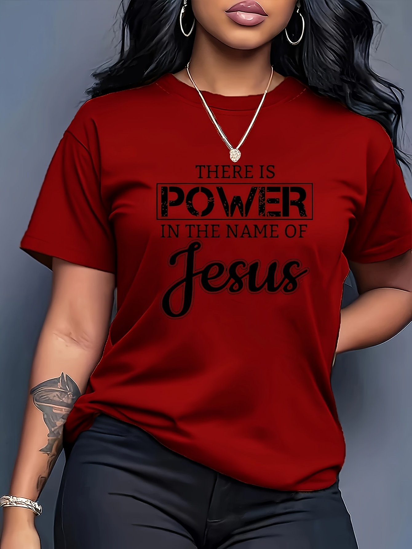 Modisches Damen-T-Shirt mit Buchstaben-Cartoon-Druck, Rundhalsausschnitt, schlichtes Design, bequem und atmungsaktiv, geeignet für die tägliche Freizeit