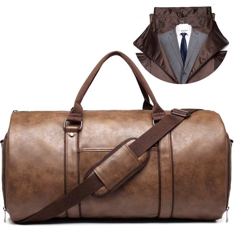 Bolsas de equipaje para viaje, bolsa de lona para ropa, bolsas de traje para hombre con compartimento para zapatos, impermeables para regalos de marido de negocios