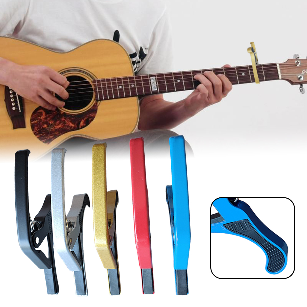Capo gitarowe ze stopu aluminium do akustycznych elektrycznych gitar basowych Ukulele zacisk szybkiej wymiany