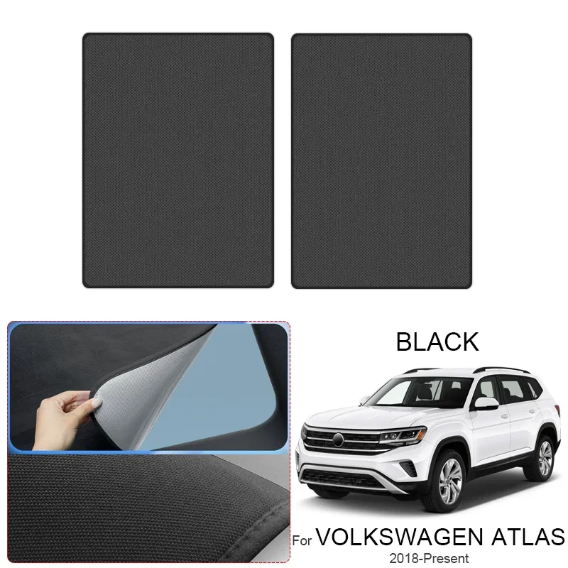 Auto Suède Stof Elektrostatische Adsorptie Zonnedak Zonnescherm Auto Anti-uv Warmte-isolatie Dakraam Voor VOLKSWAGEN ATLAS 2018-2026