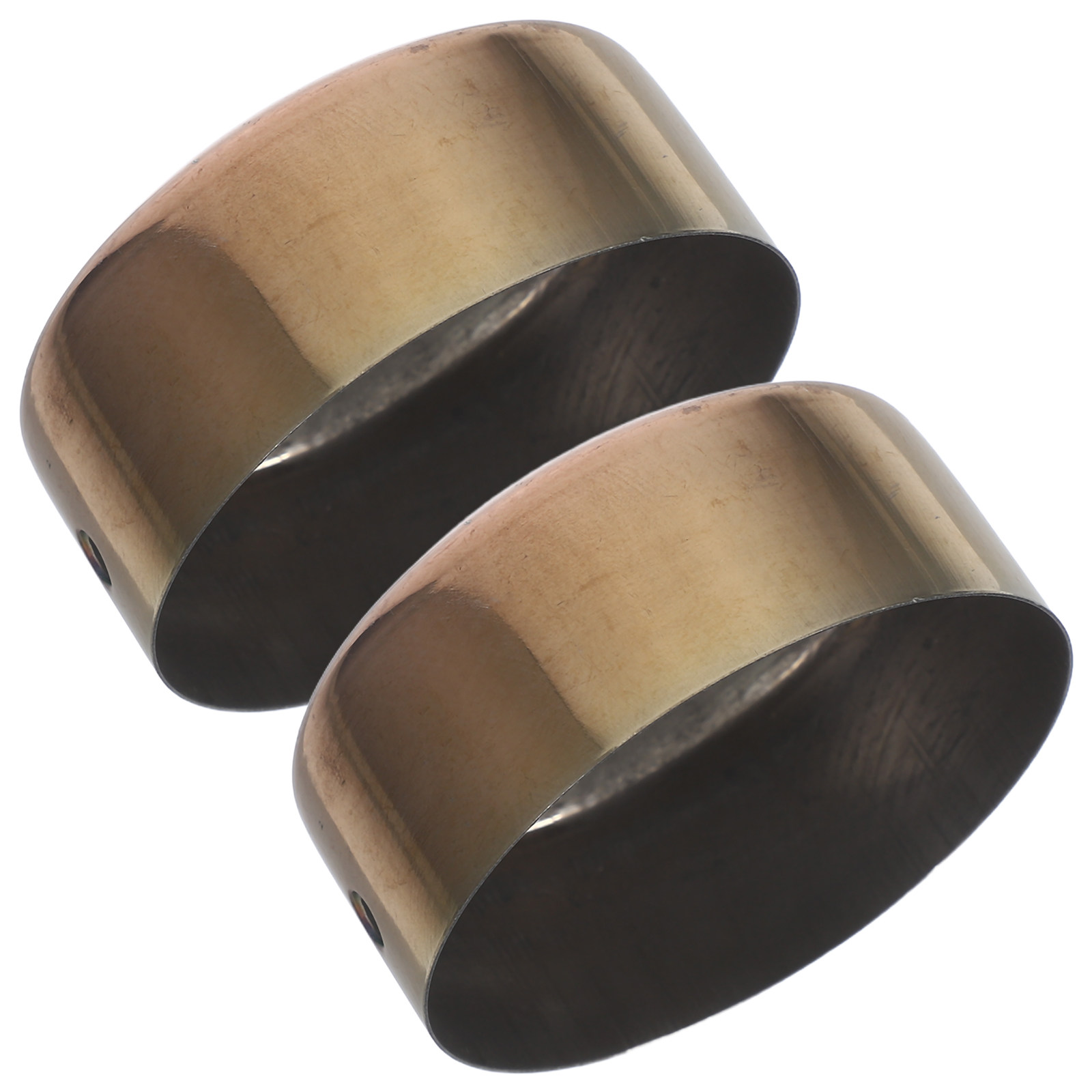 2Pcs Stainless Steel Handrail End Caps Sleek Minimalist Round Rail Finishing Caps for Indoor Outdoor Staircase Railing Safety
