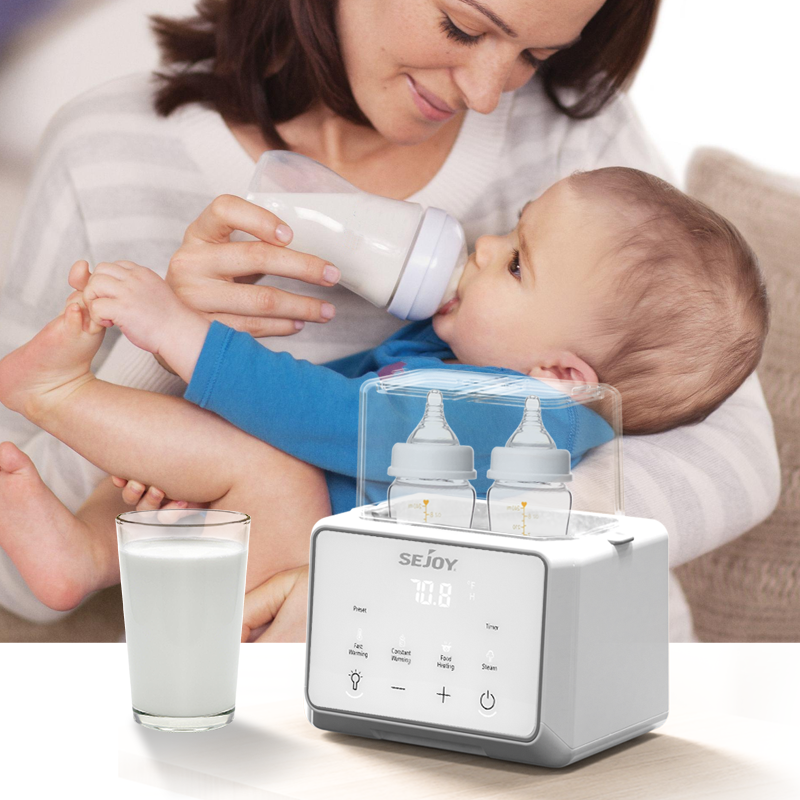 Sejoy 220V Babyflessenwarmer Multifunctionele snelle babyvoedingverwarmer Melkverwarmer Sterilisator met nauwkeurige temperatuurregeling