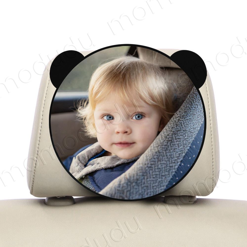 1 pc forma redonda inquebrável espelho de carro do bebê segurança para trás enfrentando infantil com ampla vista cristalina maior