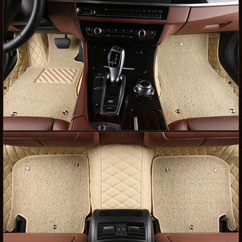 Tapis de sol de voiture à couverture complète personnalisés à deux couches, pour Ford s-max 2007 – 2016 2017-2020, 5 sièges 07-16, 7 sièges, accessoires de voiture Everest