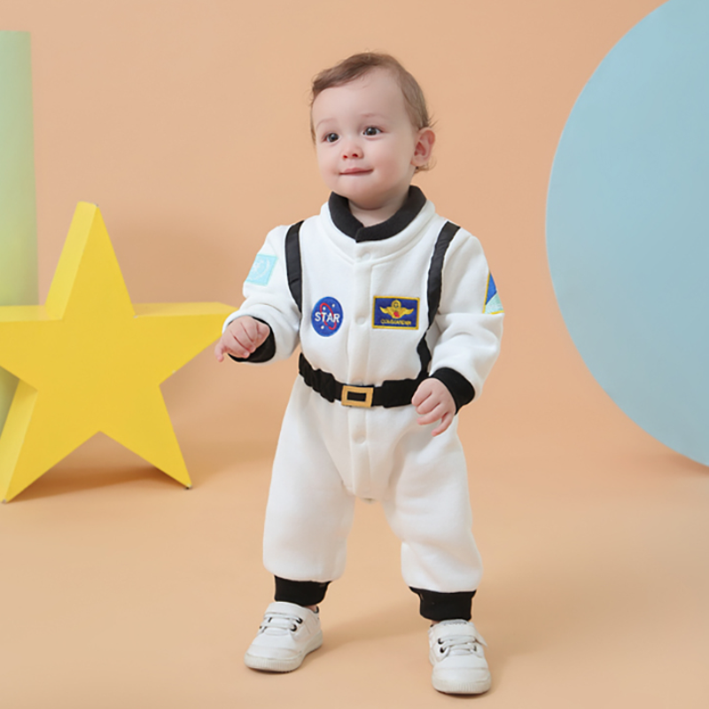 Костюм космонавта для маленьких мальчиков 1-летний комбинезон для фотосессии на день рождения для малышей, космический костюм для фотосъемки новорожденных
