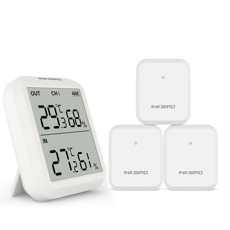 Inkbird alta precisão termômetro digital higrômetro ith 20r medidor de umidade temperatura monitor ao ar livre indoor para sala aquário