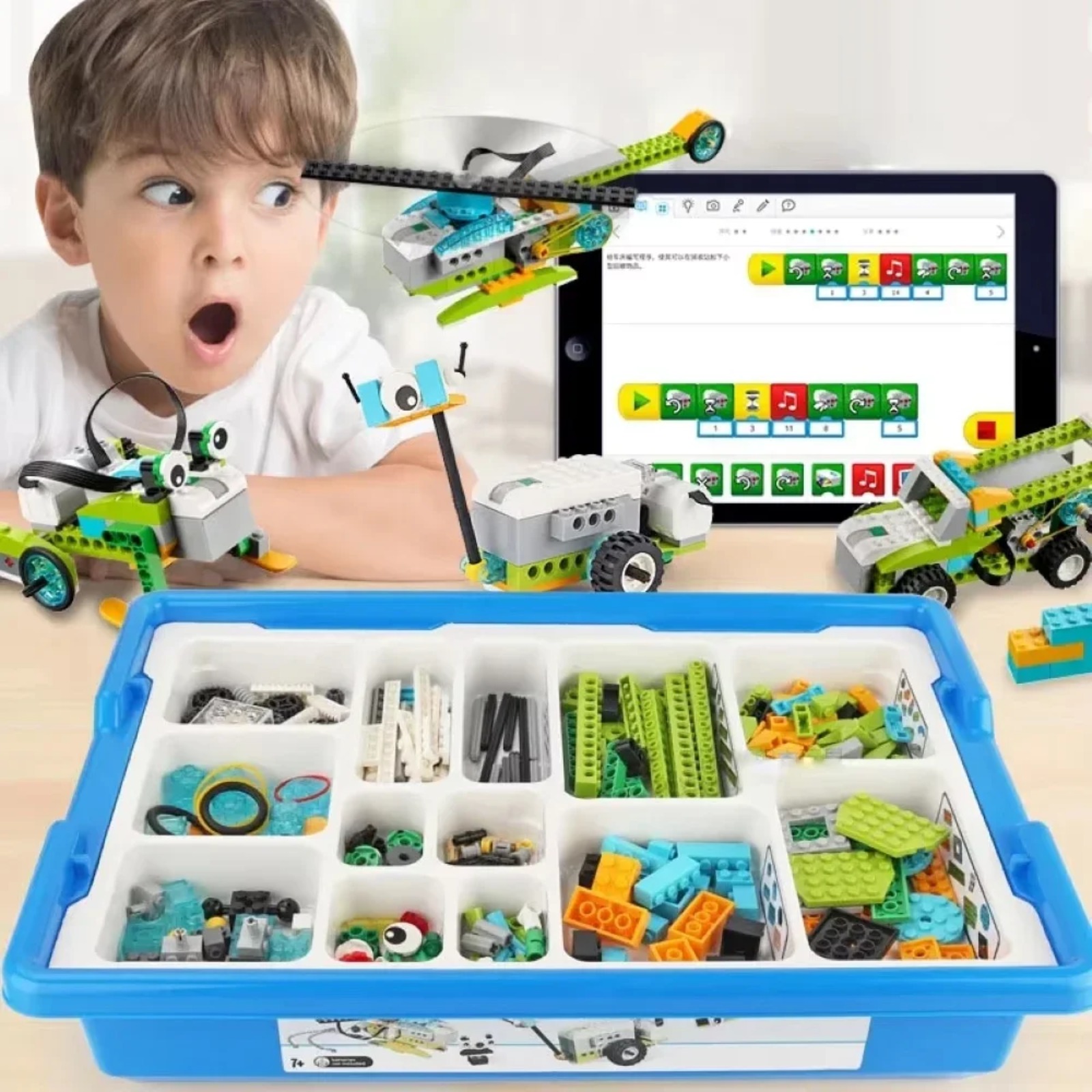 We.Do 2.0 Core Set Programmierroboter 45300 Elektronische Bausteine DIY High-Tech-Lernspielzeug Kindergeschenk