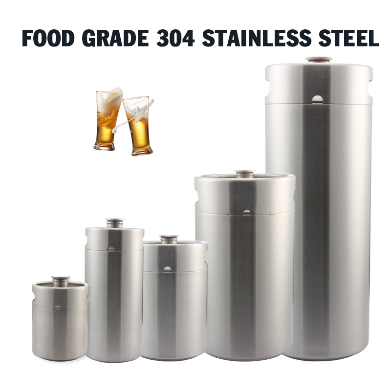 ITOP มีส่วนร่วมใน 304 สแตนเลสสตีลเบียร์ Kegs รากกาแฟเบียร์บาร์บรรจุ Homebrew Party 2/3. 6/5L อุปกรณ์เสริม CO2 Tap