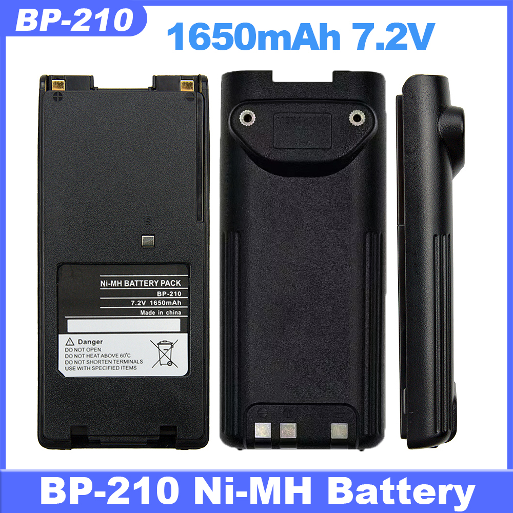 Ni-MH аккумулятор BP-210 1650 мАч 7,2 В для Icom Walkie Talkie IC-A6 IC-A24 IC-F30GT IC-F40GT IC-F40GS IC-F3GT IC-F3GS двусторонние радиостанции