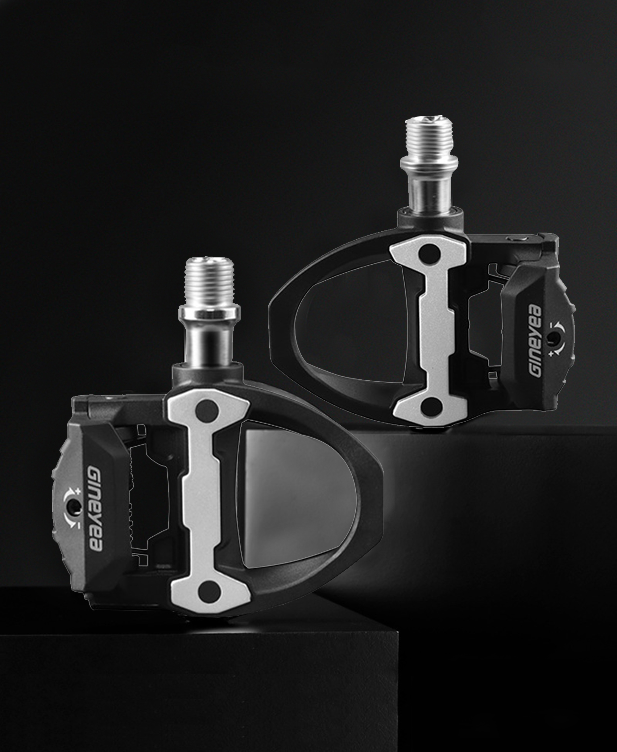 Gineyea Road Bike Clip Pedals, Clipless Road Cycling Pedals with Cleat Compatible with SPD-SL