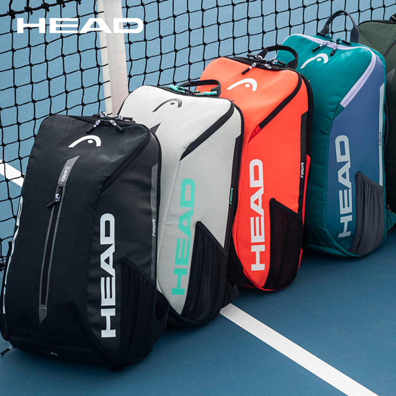 Bolsa de Tenis de cabeza genuina, mochila para raqueta de Tenis del equipo Tour, bolsa deportiva multifuncional para hombre, bolsa para raqueta de Tenis Padel para mujer, bádminton