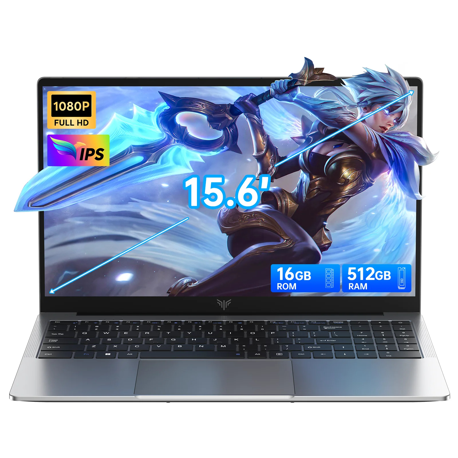 ACEMAGIC TX15 Notebook N150 16 GB RAM 512 GB SSD 15,6 Zoll Laptop Full HD 1920 x 1080 Windows 11 Pro 4700 mAh Computer