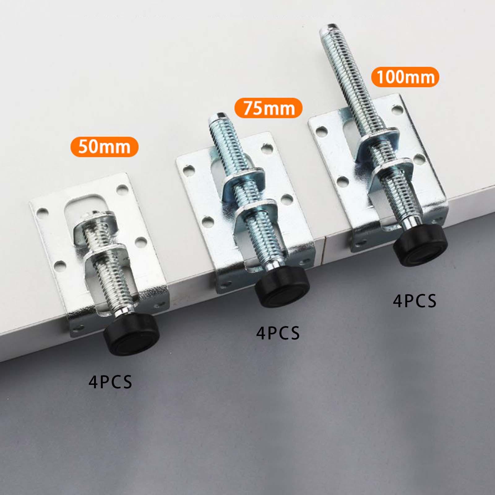 Nivelador de patas de mesa, soporte elevado, elevadores de muebles ajustables, pies niveladores para dormitorio, cama, sofá, sala de estar, escritorio, 4 piezas