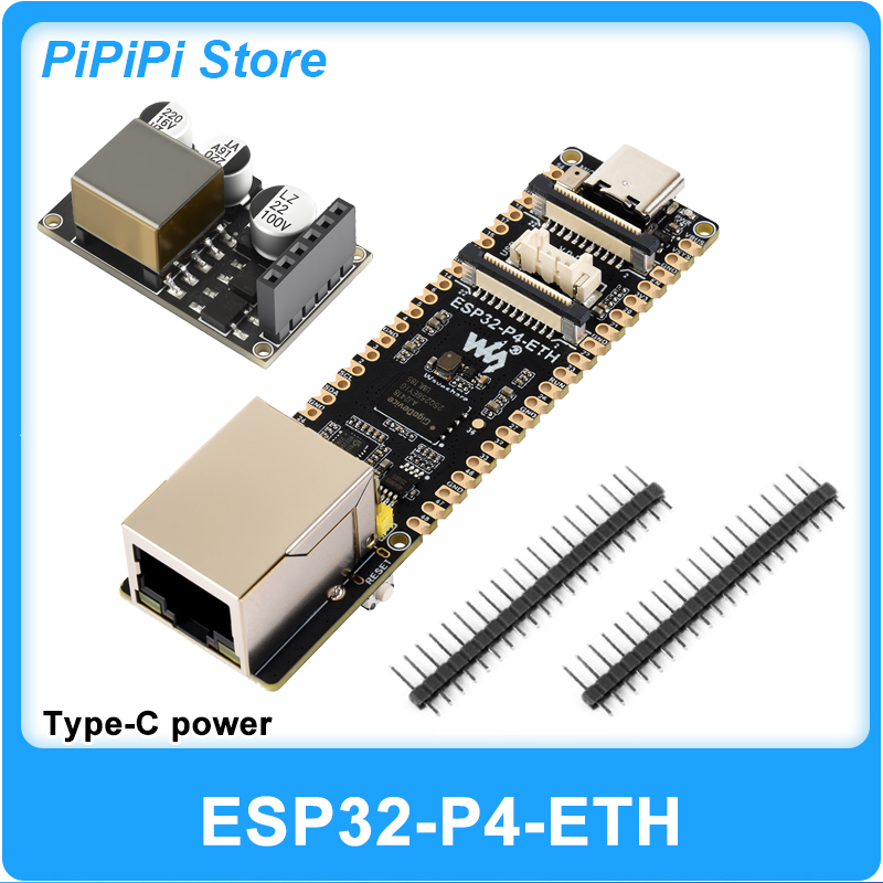 Waveshare ESP32-P4-ETH Development Board 32MB PSRAM/Flash PoE RJ45 Ethernet MIPI-DSI CSI RISC-V MCU voor Arduino IoT AI SmartHome