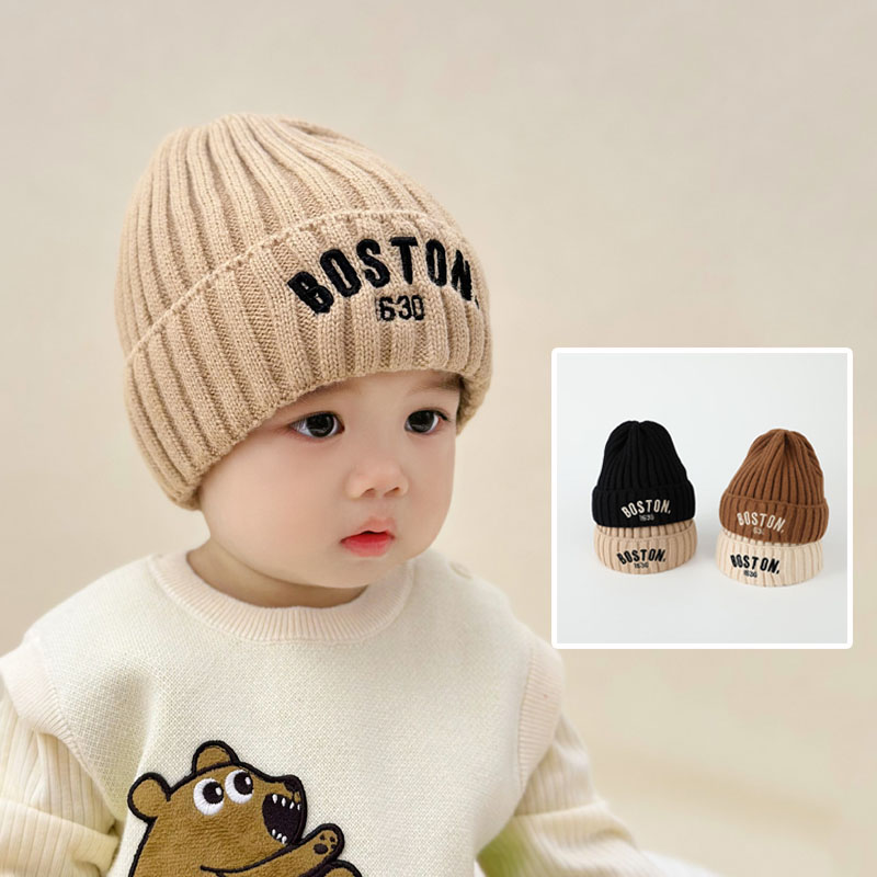 Czapki dziecięce jesienno-zimowa czapka wełniana z dzianiny chłopcy ciepła wiatroodporna czapka ochronna na uszy dziewczynki zestaw czapka dziecięca czapka beanie