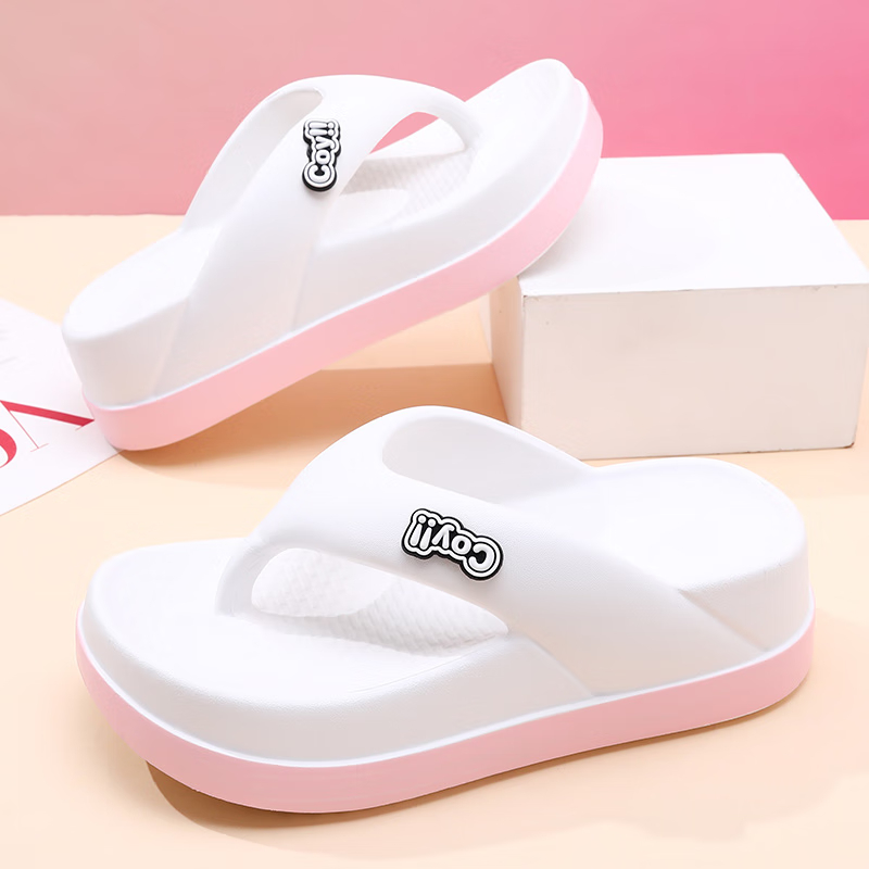 Slippers met dikke bodem voor dames zomer 2022, nieuwe hoogteverhogende antislip strandsandalen, strandslippers voor buitenkleding