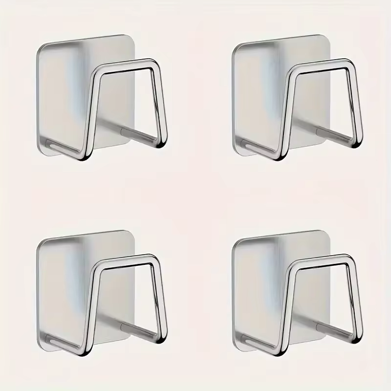 4Pcs Kitchen Storage Rack, Punching-free Wall Under Cabinet Cutting Board , Multi-functional , Accessories