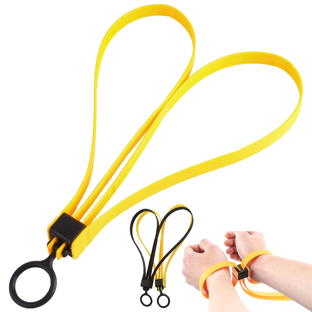 Nylon Double-Lock Police Handcuff Zip Ties: 200KG Tensile, Disposable & Portable for Outdoor/TMC Sport & Adult Games