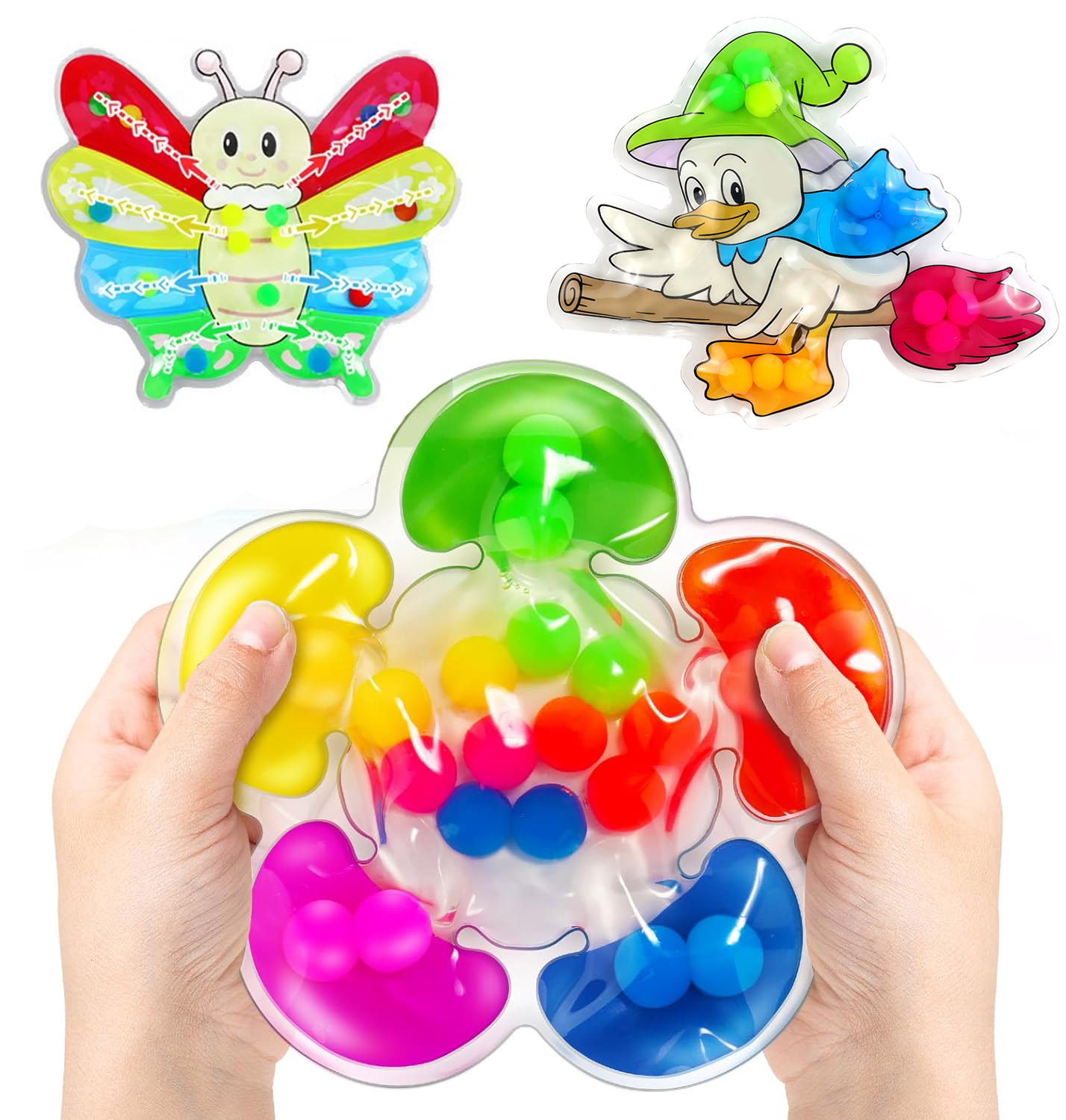 Сенсорные игрушки Монтессори с сортировкой цветов для детей 1-3 лет, развитие мелкой моторики малышей, подарок для дошкольного обучения