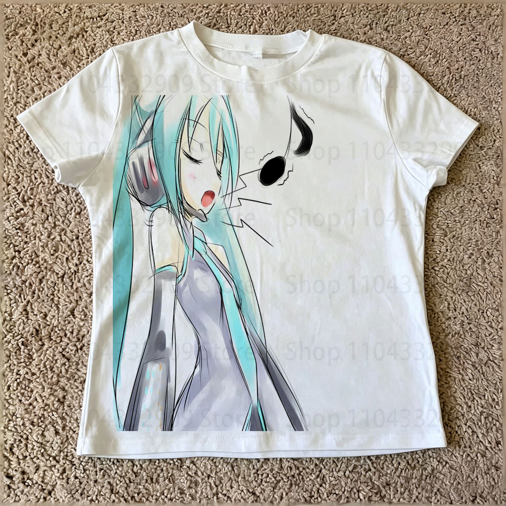 Emo Star Girl Y2k Topy Damskie Ubrania Lata 90. Vintage Odzież dla Kobiet Gotyckie Koszulki Damskie Krótkie Graficzne T-shirty Y2k Top Kpop