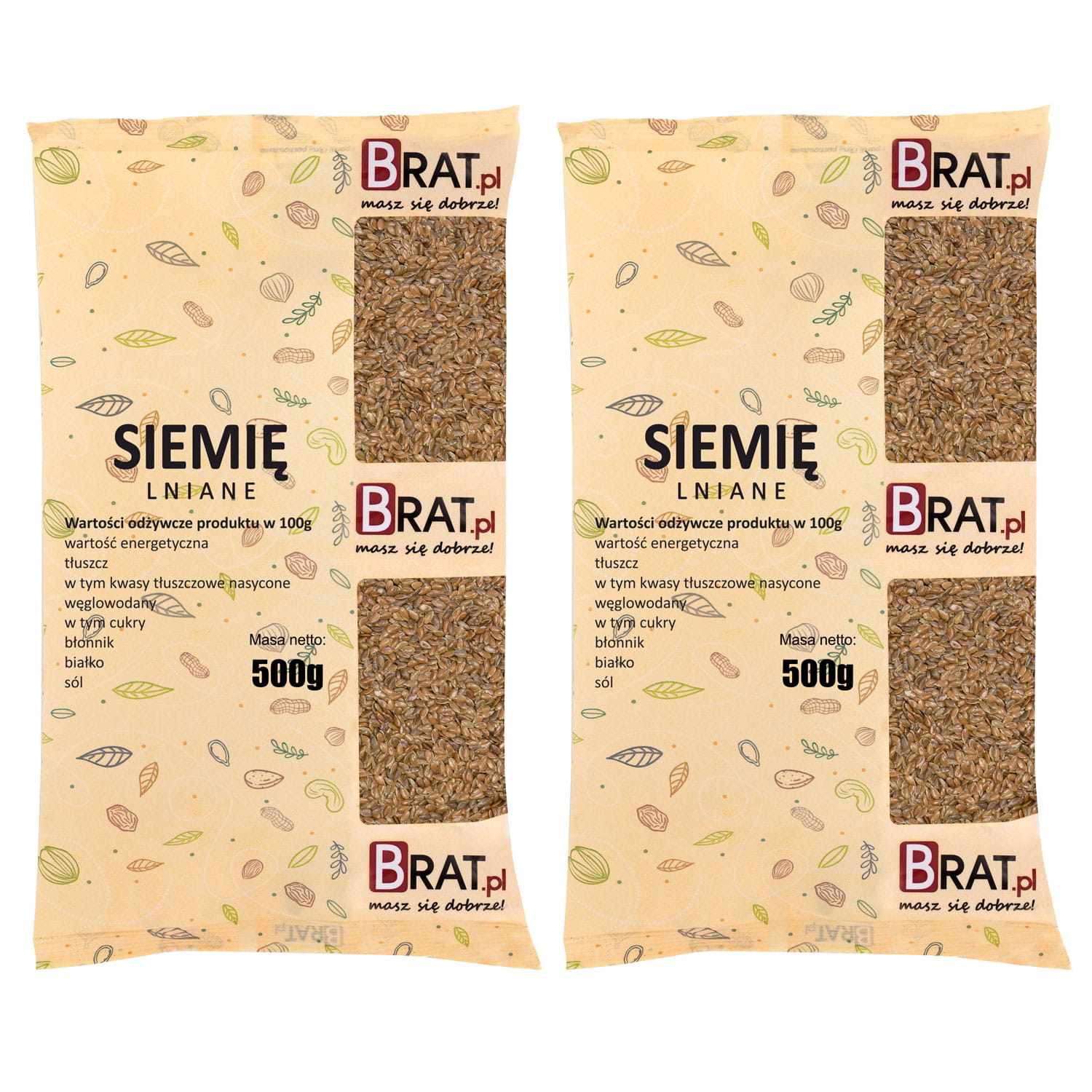 Siemię lniane 1kg (2x500g)
