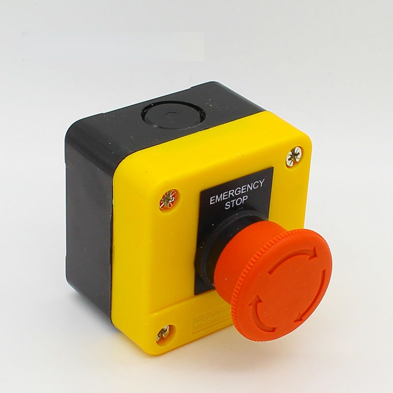Interrupteur à bouton-poussoir e-stop 1NO + 1NC, interrupteur d'arrêt d'urgence