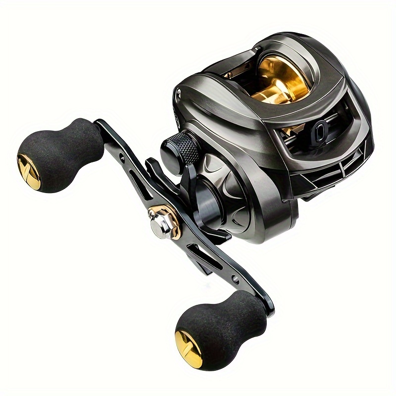 Ruota per gocce d'acqua Ak integrata, mano sinistra e destra in acciaio inossidabile durevole, tipo migliorato intercambiabile 7:2:1 Velocità fino alla resistenza 8 kg - Perfetta per la pesca salata, acqua e d'acqua dolce